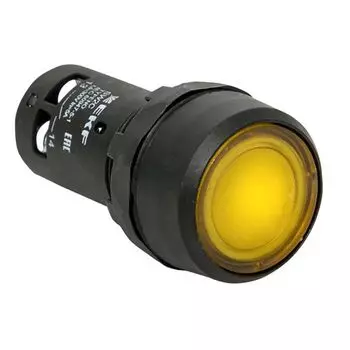 Кнопка EKF sw2c-md-y SW2C-10D с подсветкой желтая NO