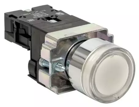 Кнопка EKF xb2-bw21-230 BA21 с подсветкой 230В белаяNO