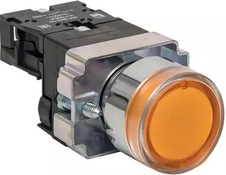 Кнопка EKF xb2-bw51-230 BA51 с подсветкой 230В желтая NO