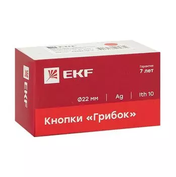Кнопка Грибок EKF xb2-bc42-65 BC42 красная NC IP65