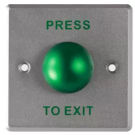 Кнопка HIKVISION DS-K7P06 механическая, 3A DC36В макс.; размер 87.787.744мм; панель - сталь, кнопка - нерж. сталь.