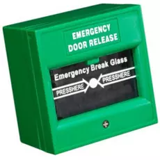 Кнопка HIKVISION DS-K7PEB аварийного выхода, 3A DC36В макс.; размер 868650мм; пожароустойчивый материал (зелёная)