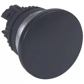 Кнопка Legrand 023836 Osmoz - с пружинным возвратом D40, для комплектации, с грибовидным толкателем, без подсветки, чёрный