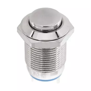 Кнопка Rexant 06-0339-A антивандальная диам. 12 Б/Фикс (2с) OFF-(ON) выпуклая (A12-B2)