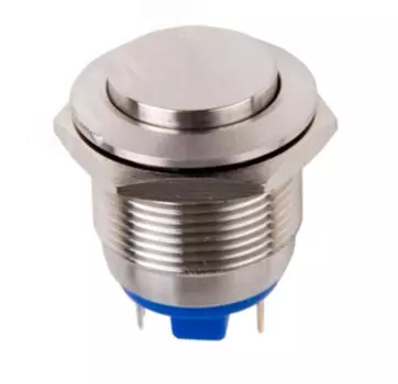 Кнопка Rexant 06-0358-B антивандальная диам. 19 Б/Фикс (2с) OFF-(ON) выпуклая (PBS-28В-4)