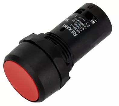 Кнопка Rexant 36-5530 EB22 возвратная красная NO+NC 300 В