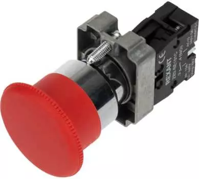 Кнопка Rexant 36-5543 XB2-BS грибок красная NC