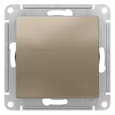 Кнопка Schneider Electric ATN000515 AtlasDesign, нажимная, сх.1, 10АХ, механизм, шампань