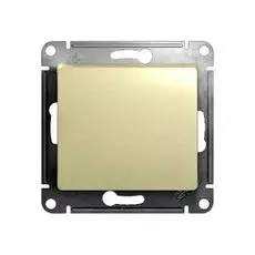 Кнопка Systeme Electric GSL000415 GLOSSA Титан нажимная, сх.1 (кратно 20 шт)