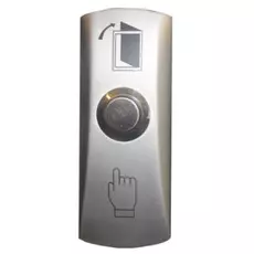 Кнопка выхода Slinex DR-02 накладная, металлическая, контакты Н.О., максимальное коммутируемое напряжение - 36В 3А, IP44