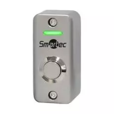 Кнопка Smartec ST-EX012LSM металлическая, 2-х цветный СИД индикатор, накладная, НР контакты