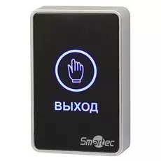 Кнопка выхода Smartec ST-EX020LSM-BK сенсорная, накладная, пластик, НЗ/НР контакты, 12-24 В(DC), черная