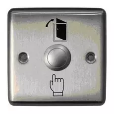 Кнопка выхода Smartec ST-EX110 металлическая, врезная, НЗ/НР контакты, размер: 90х90 мм