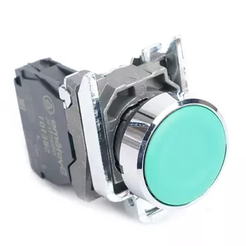 Кнопка Systeme Electric SB4BA31 SB4 в сборе модульная 22мм зеленая с возвратом металл 1НО