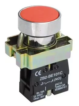 Кнопка управления IEK BBT60-BA-K04 LAY5-BA41 без подсветки красная 1NO
