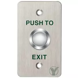 Кнопка выхода Yli Electronic PBK-810B механическая, врезная, NO/NC/COM