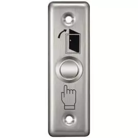 Кнопка выхода Yli Electronic PBK-811A врезная, NO/C, нержавеющая сталь, макс.ток 3А