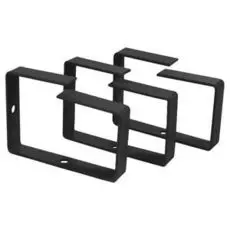 Кольцо Cabeus MCR-90-BK организационное для укладки кабеля 90х65 мм, металлическое, цвет черный (RAL 9004)