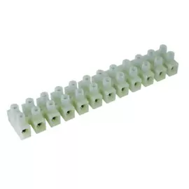 Колодка DKC 43303PL/BR клеммная, полипропилен белый, 3р, 85°С, 450V, 32А, 4м.кв., "Quadro"