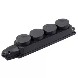 Колодка IEK PKR64-016-2-K02 РБ34-1-0м четырехместная с защитными крышками ОМЕГА