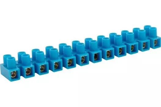 Колодка Rexant 07-5006-4 клеммная винтовая KВ-6, 6А, 2,5-6мм2 полипропилен синий ЗВИ