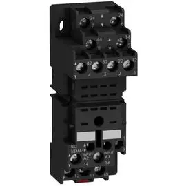 Колодка Schneider Electric RXZE2M114 простая, 4 перекидных комбинировыанных контакта, 30мм