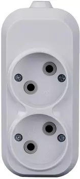 Колодка удлинителя TOKOV ELECTRIC TKE-C01-KU2 2-м 10А без заземл. АБС-пластик бел