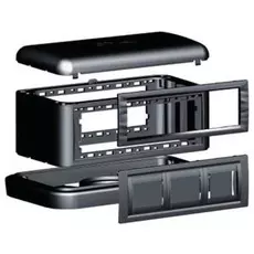 Башенка DKC 09090 напольная BUS, 12 модулей, черная, "In-liner Front"