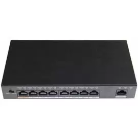 Коммуникатор Nobelic NBLS-0908H сетевой индустриальный 8 портовый 2-го уровня; 8 POE порта RJ45 -100mb; Uplink RJ-45 -1GB, SFP -1GB. IEEE802.3af, IEEE