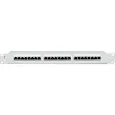 Патч-панель AESP EPP-8KS5-24SHE 19", 1U, Cat 5e, 24 порта RJ45 (8p8c), экранированная, Dual IDC (110/KRONE)