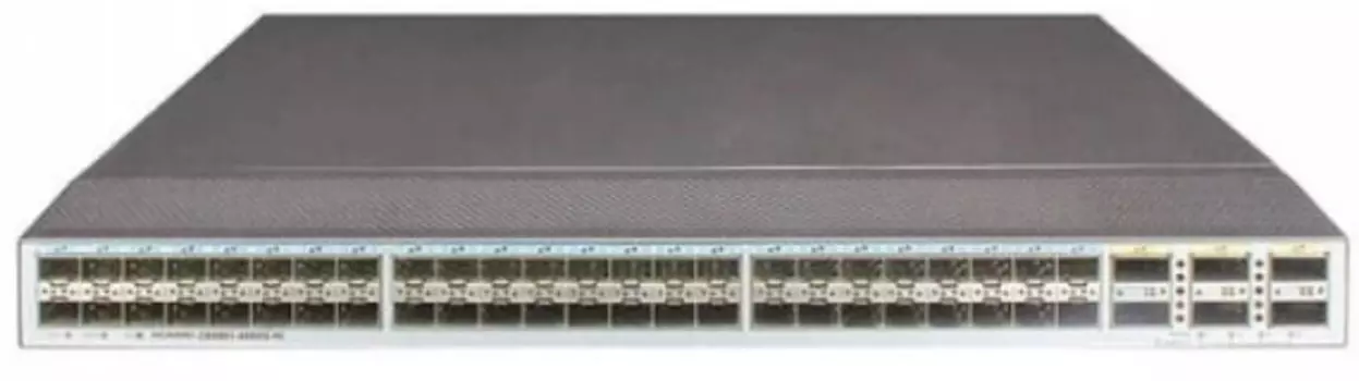 Коммутатор 02352QGG-003_BSWK1 Huawei CE6881-48S6CQ-B (48*10G SFP+, 6*100G QSFP28, 2*AC power modules, 4*fan modules,port-side intake, N1-CloudFabric A