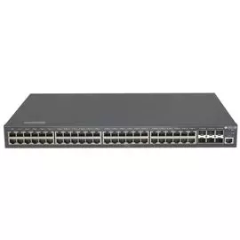 Коммутатор BDCom S2900-48T6X 48*GE TX, 6 10GE SFP+, 1 standard AC220V power supply, the cooling fan, 1U, standard 19-inch rack-mounted installation, 1