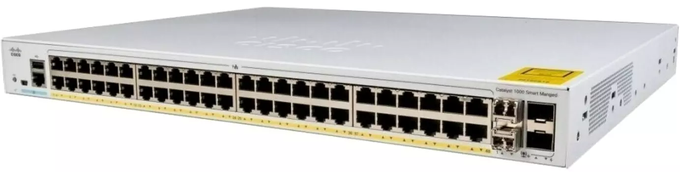 Коммутатор Cisco C1000FE-48T-4G-L Catalyst 1000 48 port FE, 2x1G SFP ,2X1G combo