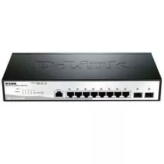 Коммутатор D-link DGS-1210-10/ME/A1A 8x10/100/1000Mbps, 2 Gigabit SFP, L2, 19'