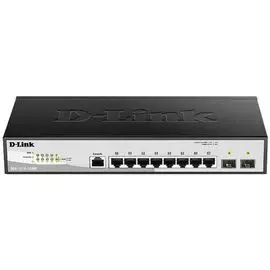 Коммутатор D-link DGS-1210-10/ME/B1A 8x10/100/1000Mbps, 2x1000Base-X SFP, L2, 19' rev /B1A, /B2A