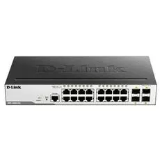Коммутатор D-link DGS-3000-20L/B1A 16xUTP 100/1000, 4xSFP Gigabit, L2