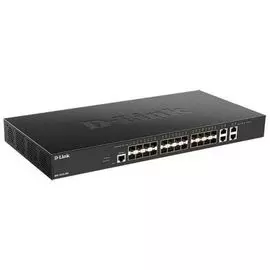Коммутатор D-link DXS-1210-28S L2+ Smart Switch with 24x10GBase-X SFP+, 4x10GBase-T ports