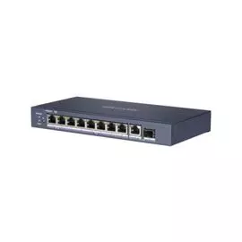 Коммутатор HIKVISION DS-3E0510HP-E неуправляемый, 6*RJ45 1000M PoE с грозозащитой 6кВ, бюджет PoE 110Вт, поддержка режима передачи до 300м, 54 VDC, 2.