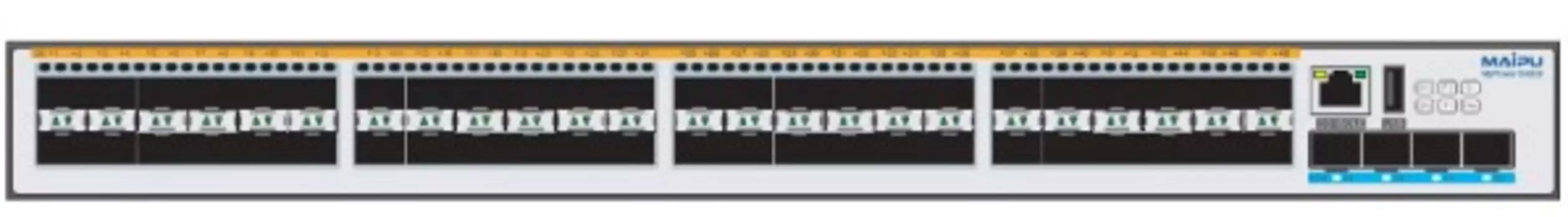Коммутатор Maipu S4330-54GXF_ 48-Port 1000M SFP interfaces, 4-Port 10G SFP+ interfaces, One Extension Slot, Dual Power Slots + AD120-1S005E- 2 pcs