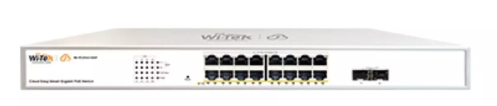 Коммутатор настраиваемый Wi-Tek WI-PCES318GF v2 PoE 250Вт, порты 16 PoE GE + 2 SFP, Easy Smart