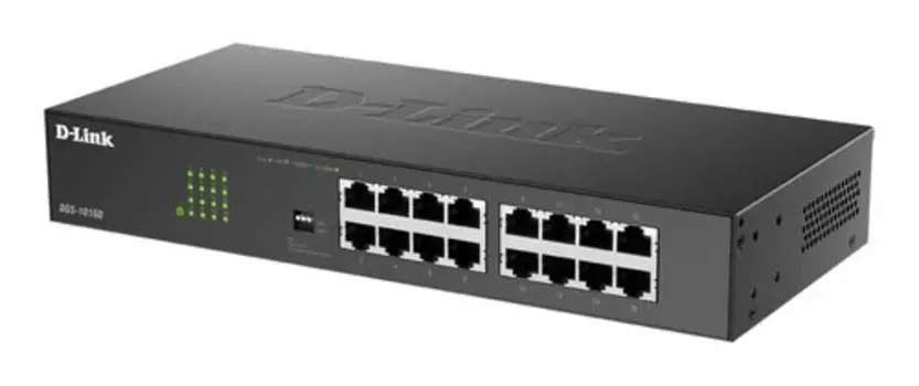 Коммутатор неуправляемый D-link DGS-1016D/J1A 16x10/100/1000Base-T, Auto-sensing, Stand-alone, 19"