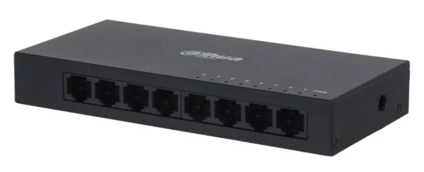 Коммутатор неуправляемый Dahua DH-PFS3008-8ET 8-в-1, 8 портов до 1000 Мбит.с/коммутация до 1.6 Гбит.