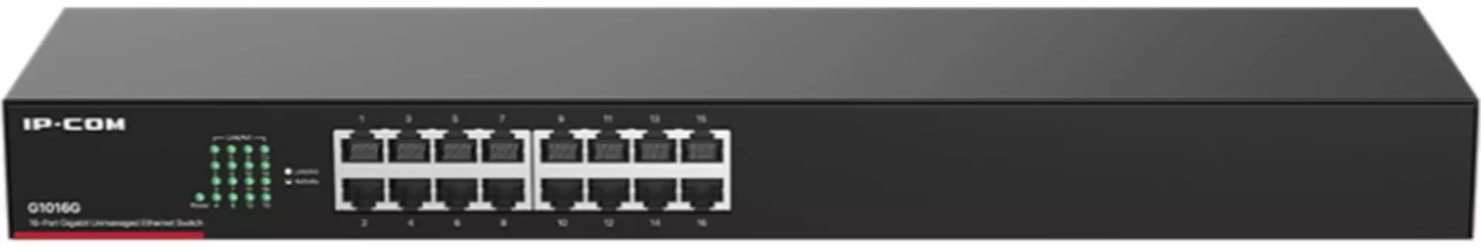 Коммутатор неуправляемый IP-Com G1016G 16*10/100/1000 Мбит/с с автосогласованием