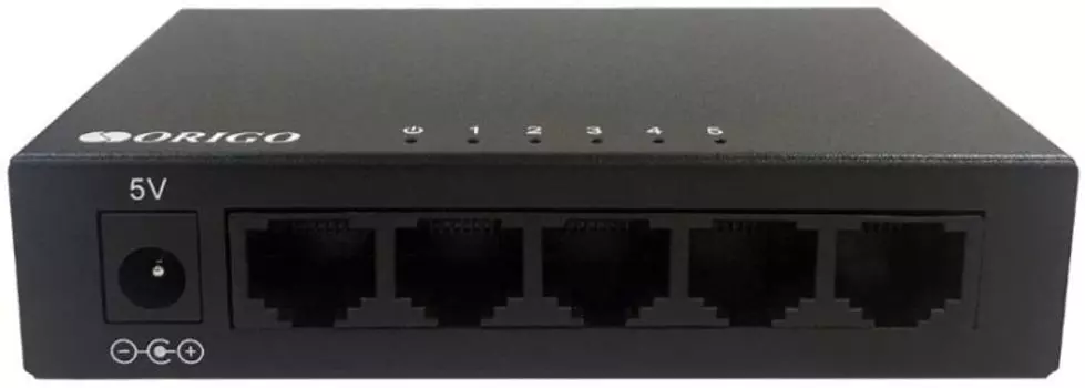 Коммутатор неуправляемый ORIGO OS2205/A2A 5x1000Base-T, корпус металл