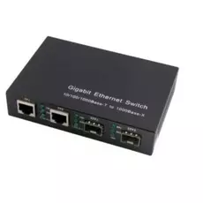 Коммутатор неуправляемый OSNOVO SW-70202 Gigabit Ethernet на 4 порта: 2 x GE (10/100/1000Base-T), 2 x GE SFP (1000Base-FX). В комплекте БП DC5V (2A).