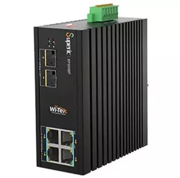 Коммутатор неуправляемый Wi-Tek SP3006F промышленный PoE, 4GE+2SFP