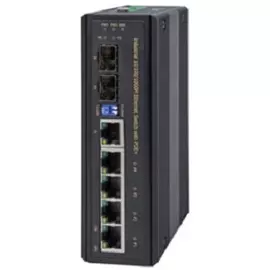 Коммутатор NSGate NIS-3200-205PSGB 66P4SG25 Unmanaged: 4 TP/1G PoE 30W + 1 SFP/1G + 1 TP/SFP Combo, 24-56 VDC Booster