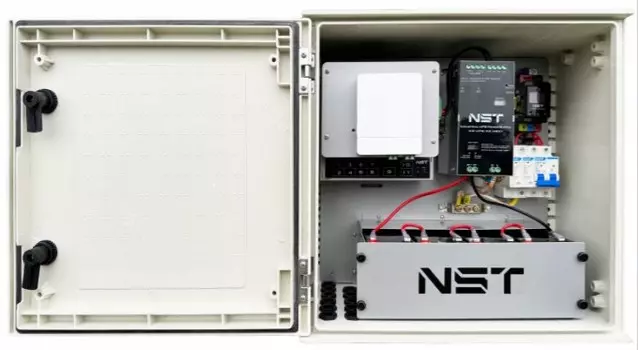 Коммутатор NST NS-SW-WPU-8F3G-P уличный Fast Ethernet коммутатор с ИБП, термостабилизацией на 8FE PoE + 1GE RJ45 + 2 GE SFP порта