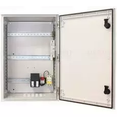 Коммутатор OSNOVO OSP-46T1 (уличная станция) в пластиковом шкафу IP66 с термостабилизацией и оптическим кроссом. Радиопрозрачная конструкция. Доступно