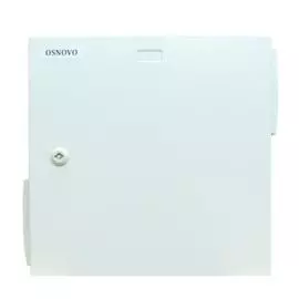 Коммутатор OSNOVO OSP-46V1 (уличная станция) в пластиковом шкафу IP54 с термостабилизацией, системой проточной вентиляции и оптическим кроссом